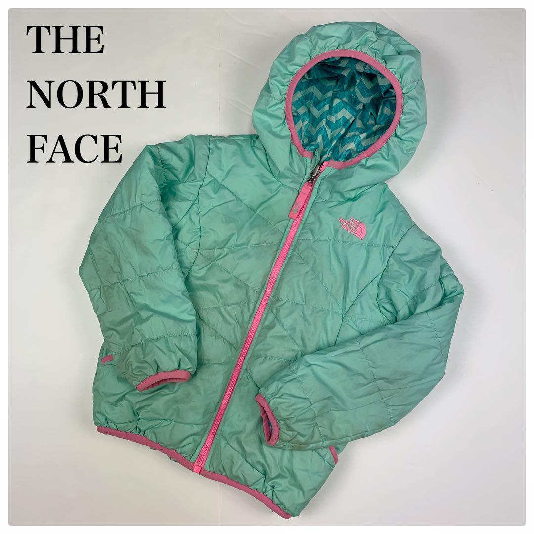 [ есть перевод ]THE NORTH FACE внешний двусторонний North Face внешний Kids 110 120 100 мужчина девочка ребенок одежда жакет 