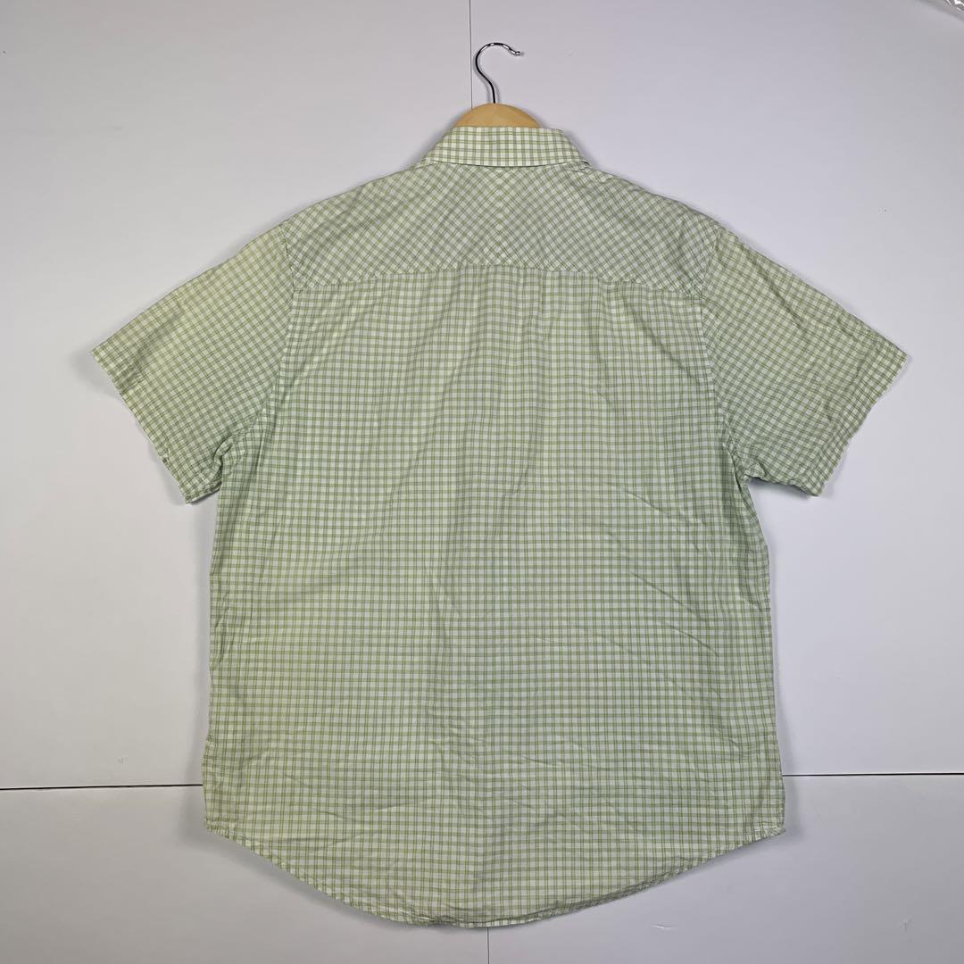 timberland Timberland мужской рубашка с коротким рукавом проверка L хлопок хлопок 100% рубашка .... в клетку общий рисунок Logo лето 