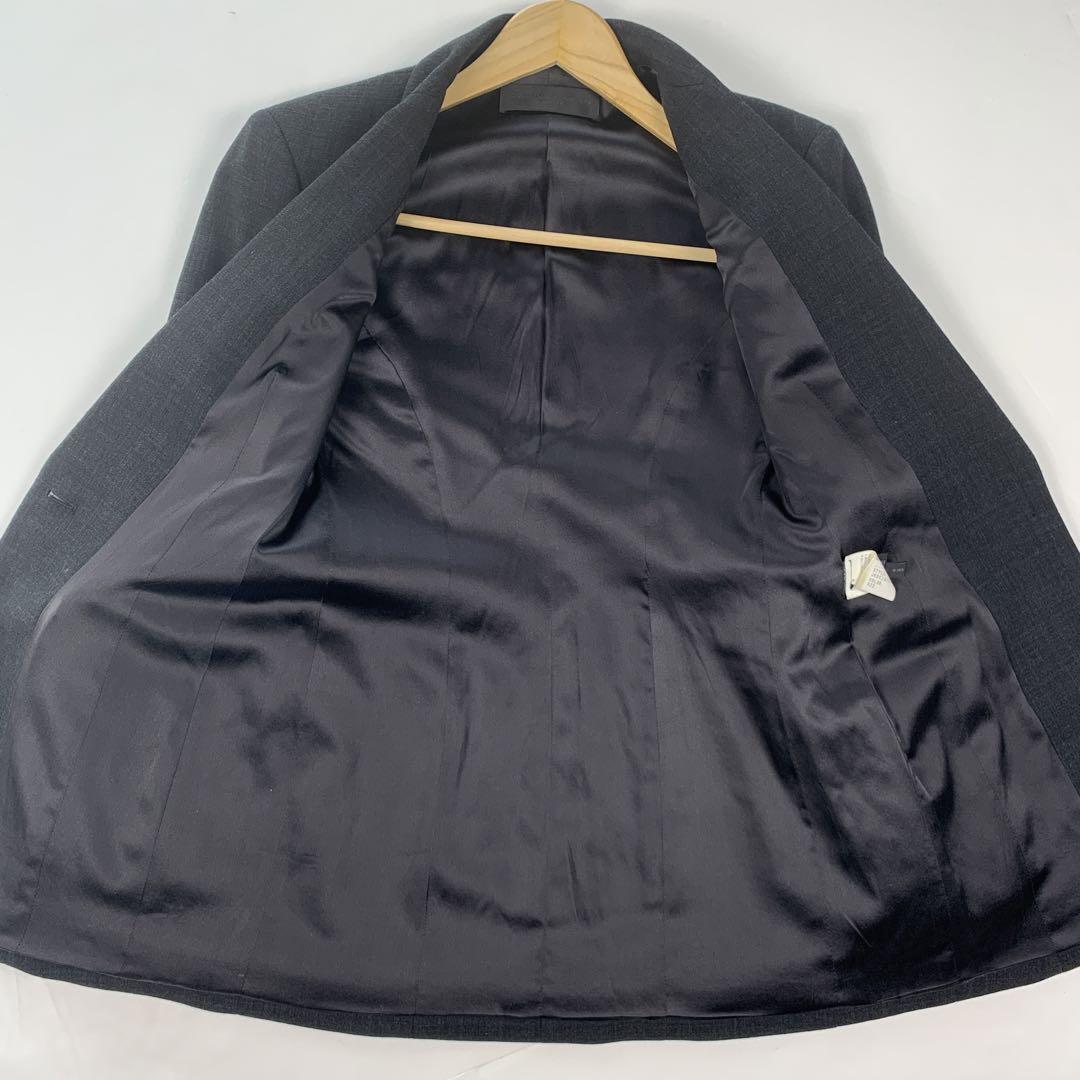 Donna Karan New York ダナキャラン レディース シャケット スーツ ブラック 小さいサイズ黒 UK6 日本5 XS相当 シンプル イタリア _画像3