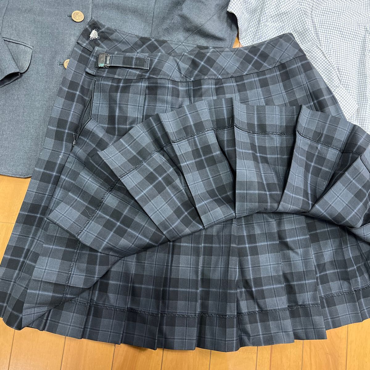 8 4 コスプレ衣装 冬 制服 上下セット ブレザー リボン付きブラウス スカート 瑞浪_画像7