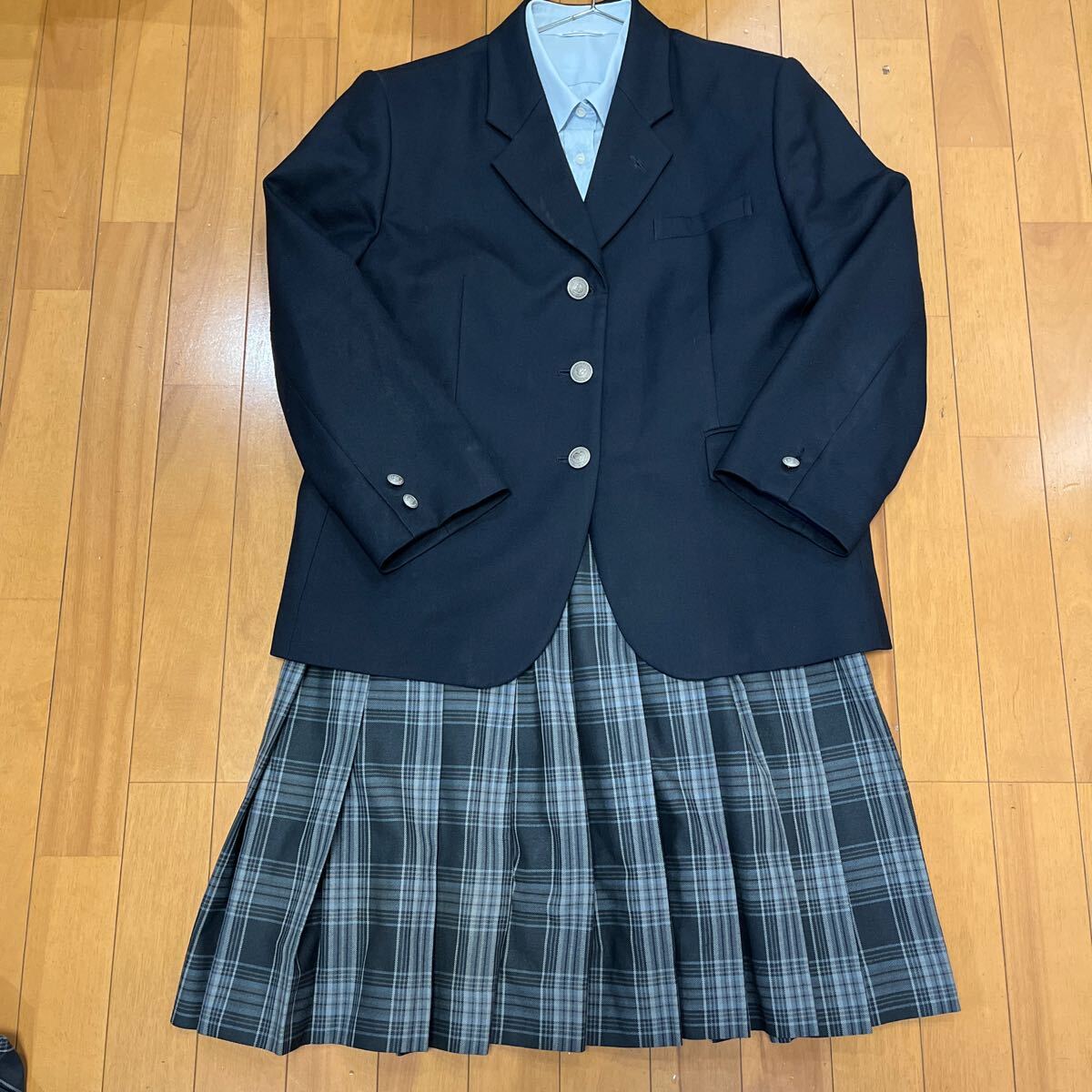 8 8 コスプレ衣装 夏 冬 制服 上下セット ブレザー ブラウス スカート 大きめ 瀬戸北_画像2