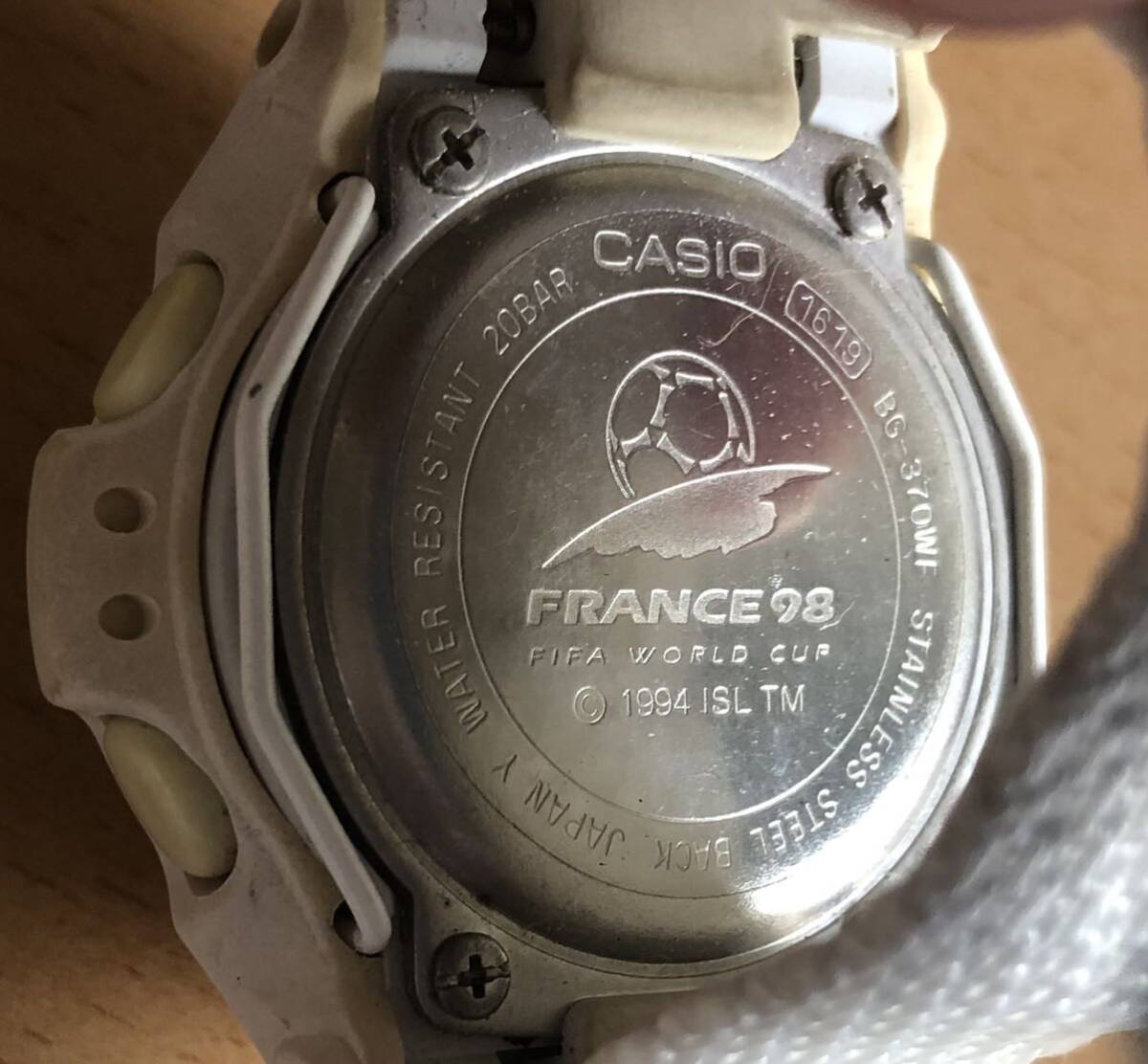 322-0444 CASIO カシオ Baby-G ワールドカップ　フランス　1998 レディース腕時計　デジタル　クオーツ　BG-370WF 電池切れ　動作未確認_画像8