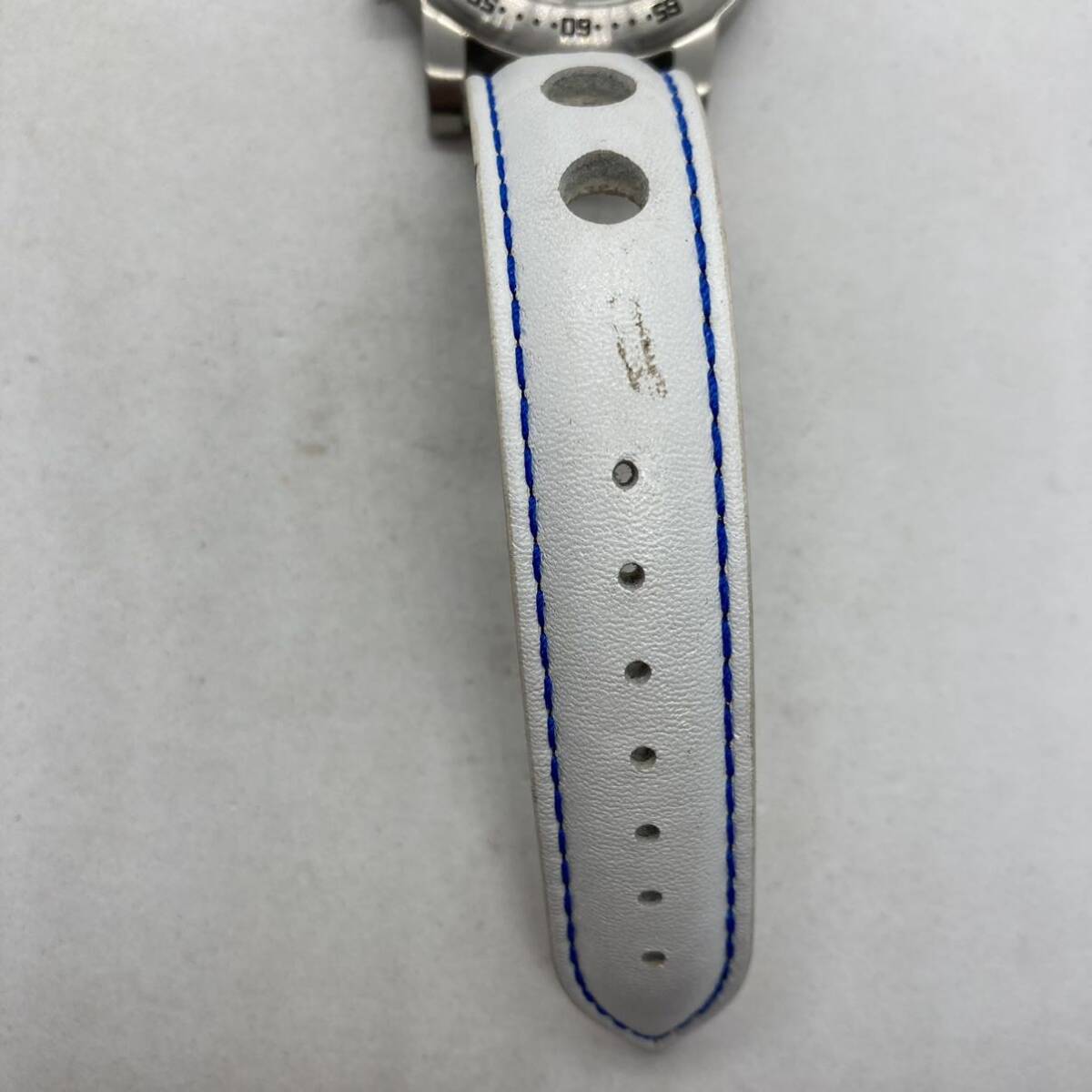 299-0701 ROBERTA SCARPA 腕時計 革ベルトホワイト 電池切れ 動作未確認_画像7