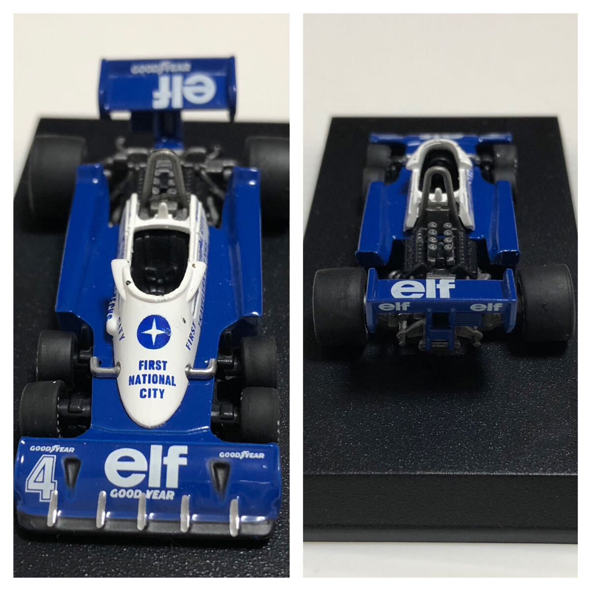 m276-0456-15 【ジャンク パーツ欠け】京商 1/64 ミニカー 2台 ティレル・P34 1977 ルノー・R26 2006 Tyrrell Renault_画像9