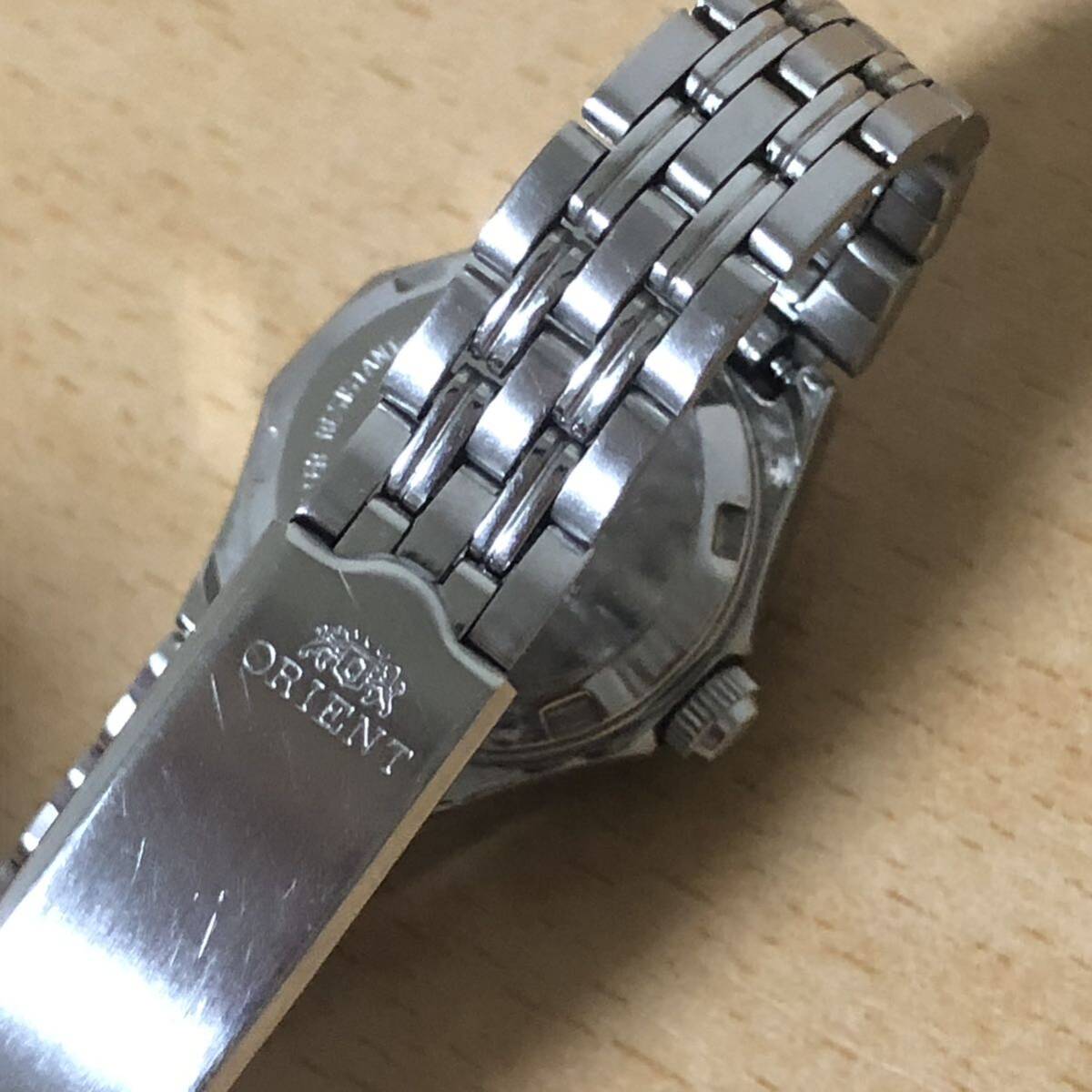308-0255 ORIENT オリエント　レディース腕時計　金属ベルト　自動巻き 21 JEWELS NQ09-02 動作確認済み_画像6