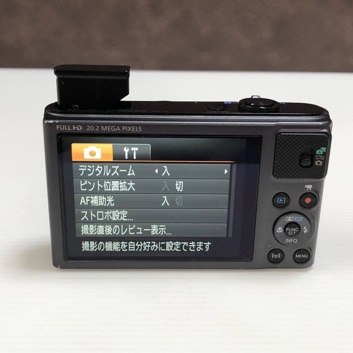 m276-0135-11 Canon キヤノン コンパクトデジタルカメラ PowerShot SX620 HS ブラック _画像5