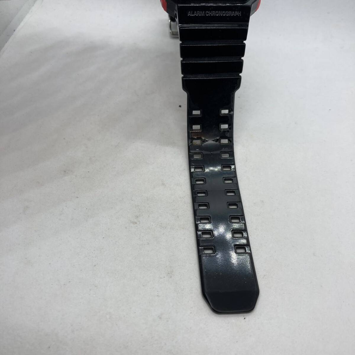 309-0138 CASIO カシオ G-SHOCK 腕時計 ラバーベルト ブラック 電池切れ 動作未確認_画像6