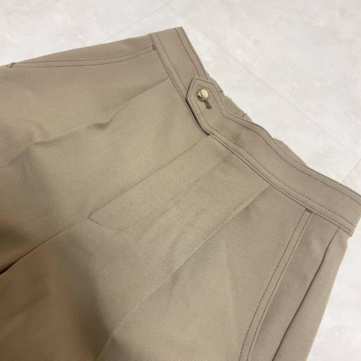 [ tag attaching / regular price ¥17000-]UNTITLED Untitled strut pants slacks beige group brown group lady's size inscription 0 XS corresponding *15