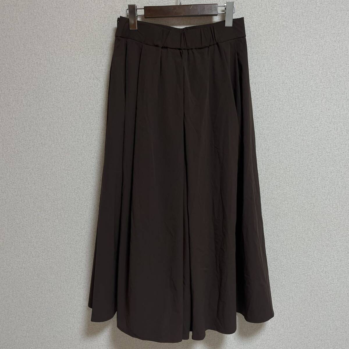 [ tag attaching / regular price ¥16060-] Kumikyoku kumikyoku nylon wide pants Brown lady's size inscription 6 XL corresponding *15
