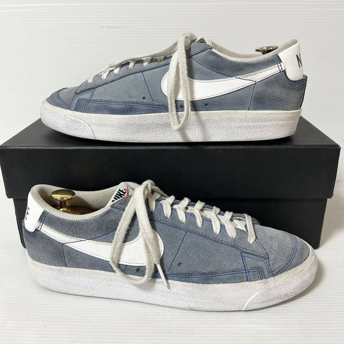 NIKE BLAZER LOW 77 ナイキ　ブレーザー ロー 77 DA7254-401 スニーカー スエード　26cm ブルー　＊N_画像8