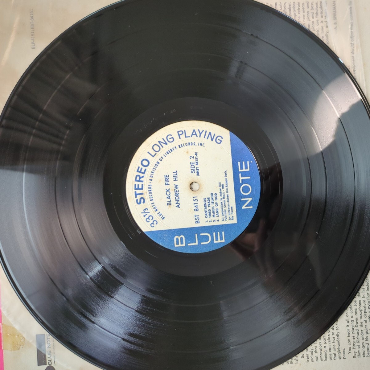US van gelder RVG a ANDREW HILL BLACK FIRE joe henderson richard davis record レコード LP アナログ vinyl bluenote ブルーノート_画像8