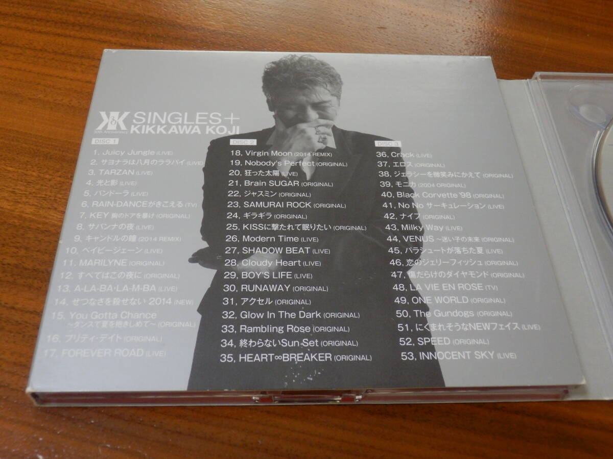 吉川晃司 CD3枚組ベストアルバム「SINGLES＋」30周年記念コンプリート シングル コレクション COMPLEX コンプレックス 帯あり _画像4