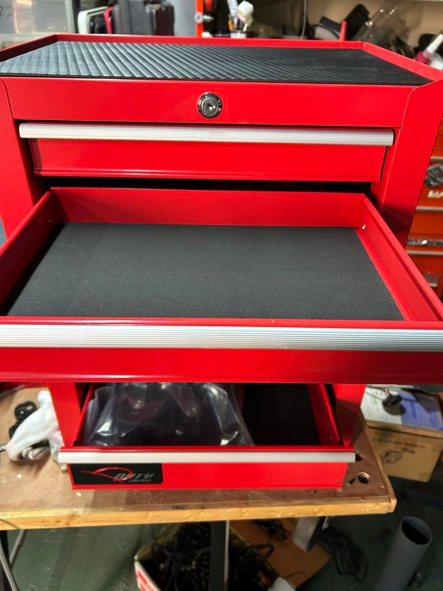 キャビネット７段　レッド　多目的工具箱　赤 キャビネット