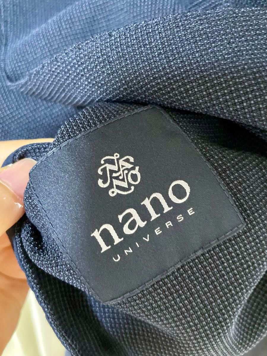 ナノユニバース　Nano universe メンズ　サマージャケット　スーツ　テーラードジャケット ネイビー 濃紺