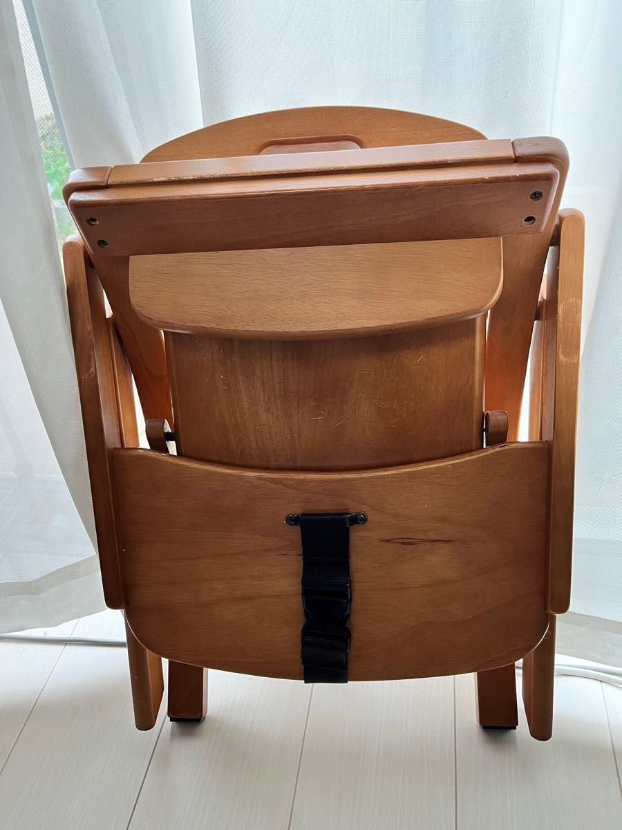 ベビーチェア　 ローチェア 大和屋 子供椅子 yamatoya アーチ木製ローチェア　ブラウン
