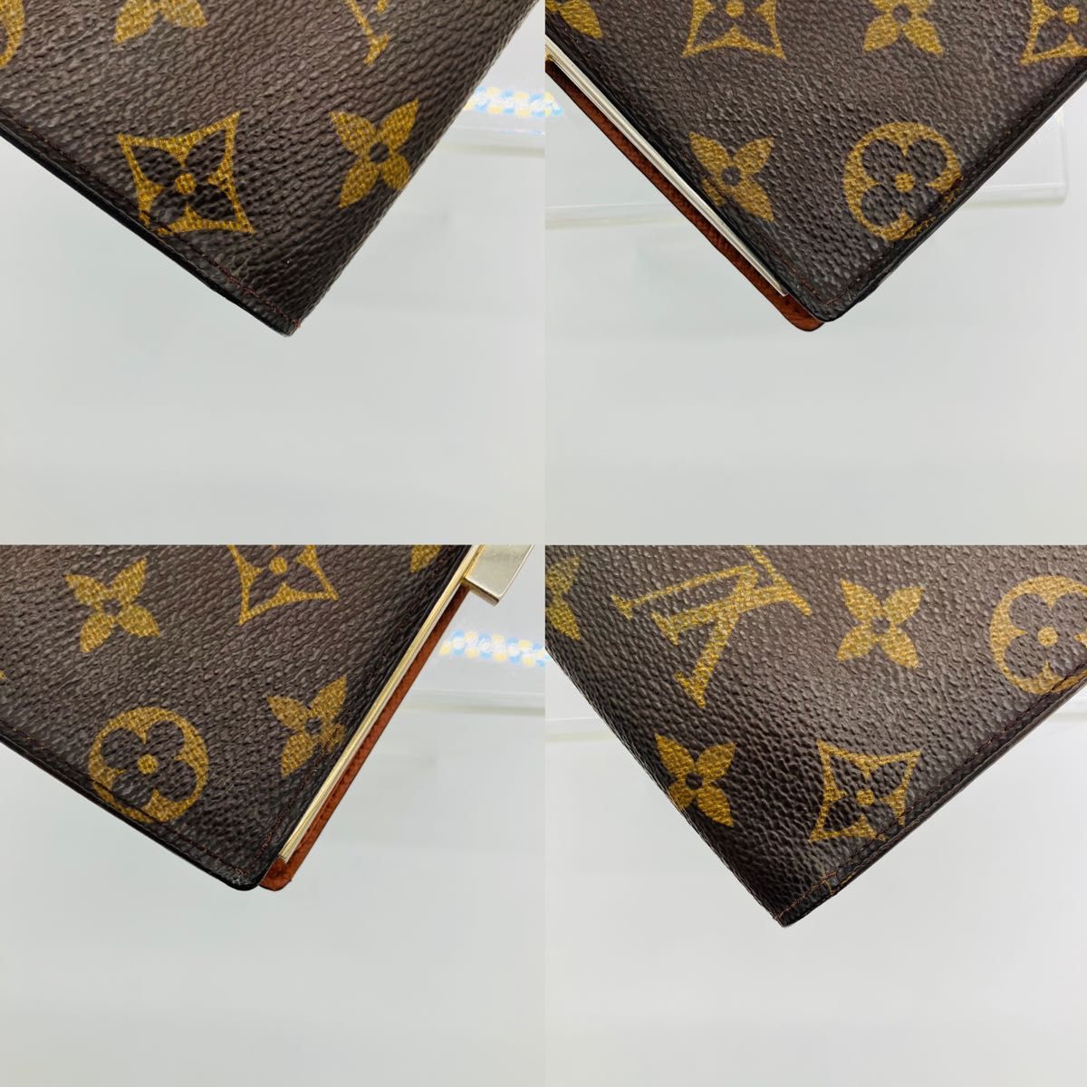 LOUIS VUITTON ルイヴィトン モノグラム 二つ折り財布 がま口 長財布