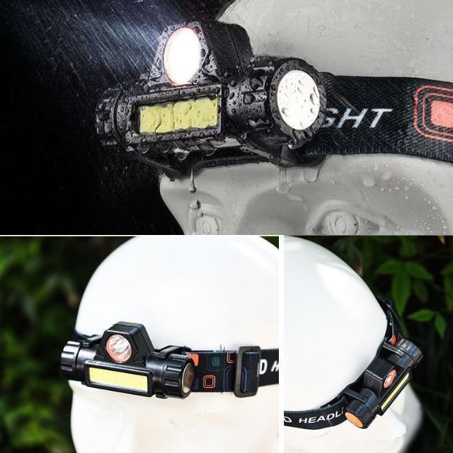 LEDヘッドライト ヘッドランプ 充電式 USB 登山 夜釣 キャンプ 懐中電灯の画像10