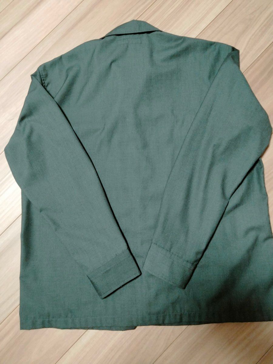ナノユニバースジャケット　オープンカラー シャツ　カジュアルシャツ　グレー