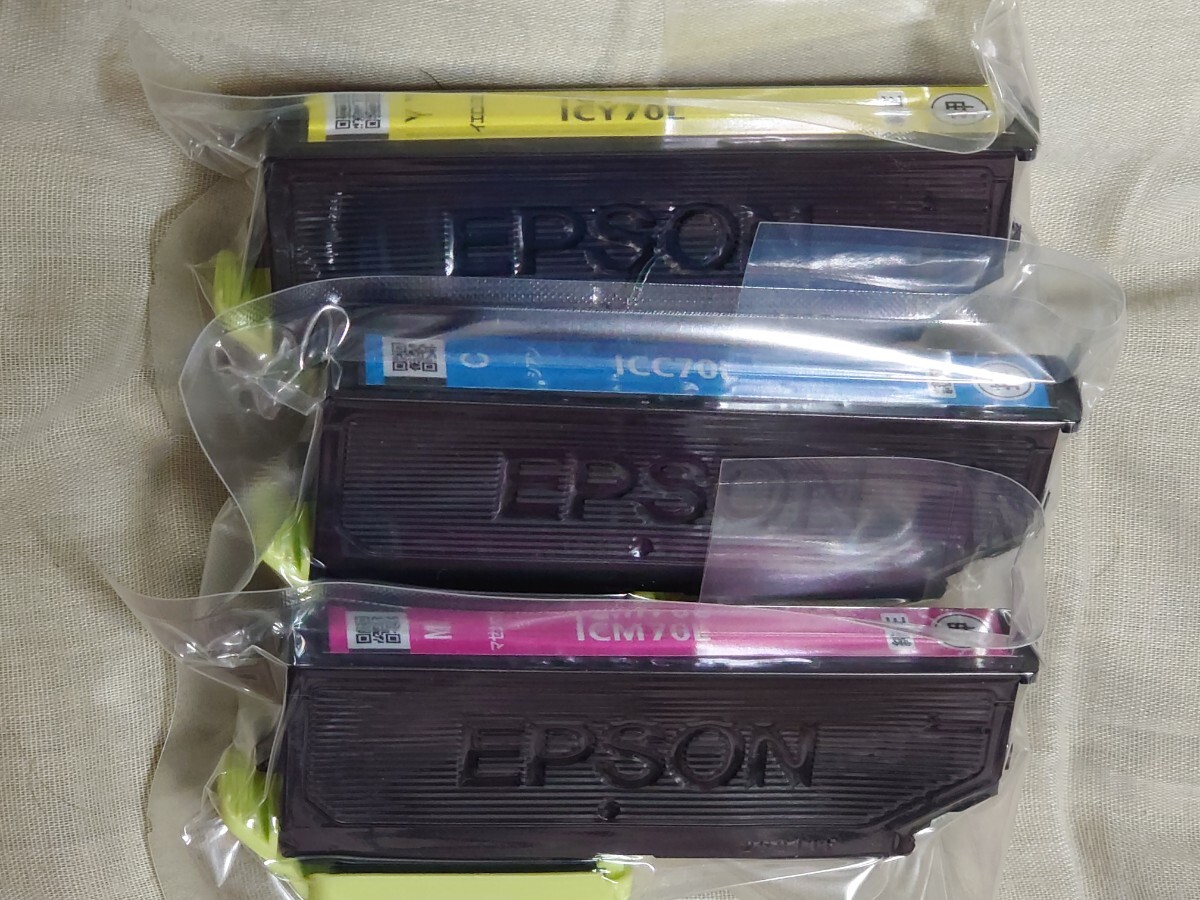 EPSON 純正インクカートリッジ 70L (C,M,Y,BK,LM,LC) 合計6本 [未使用品]_画像2