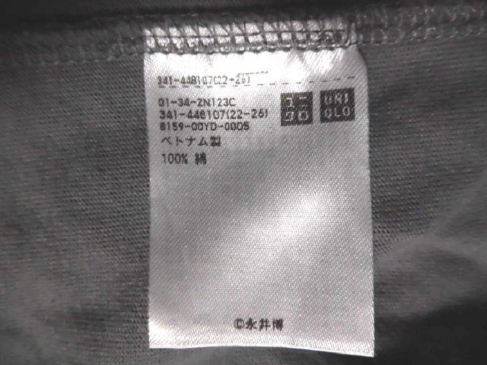 UNIQLO X Hiroshi Nagai ユニクロ 永井博 コラボ UT グラフィック Tシャツ 半袖 コットン GY M 使用少 美品/大滝詠一 ロング・バケイションの画像5