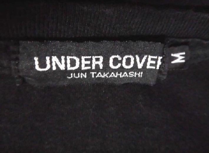 UNDER COVER JUN TAKAHASHI アンダーカバー Tシャツ 半袖 コットン Uデカロゴ アンダーバーTEE BLK M USED 美品の画像6