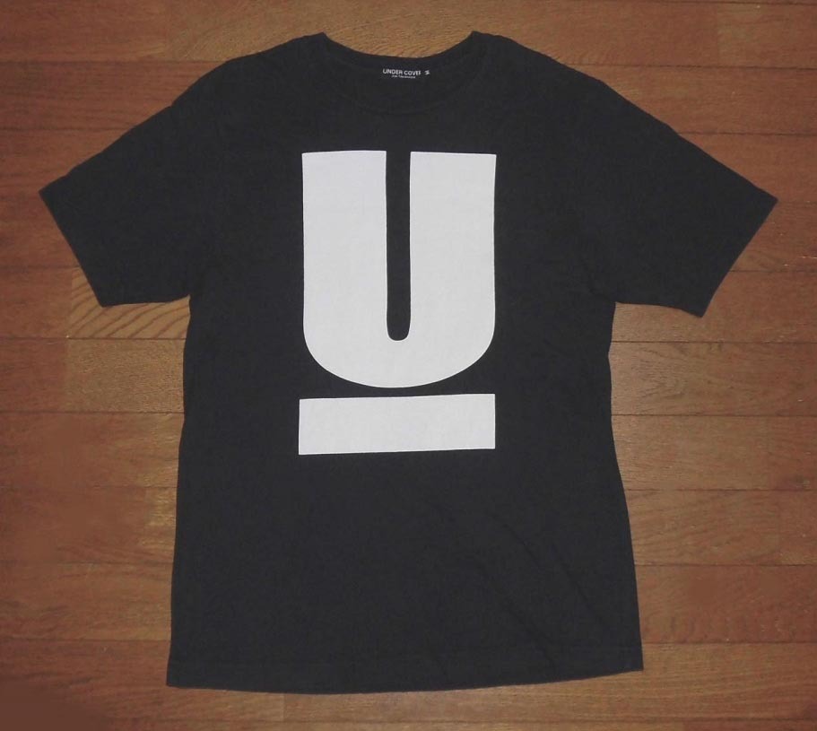 UNDER COVER JUN TAKAHASHI アンダーカバー Tシャツ 半袖 コットン Uデカロゴ アンダーバーTEE BLK M USED 美品の画像1