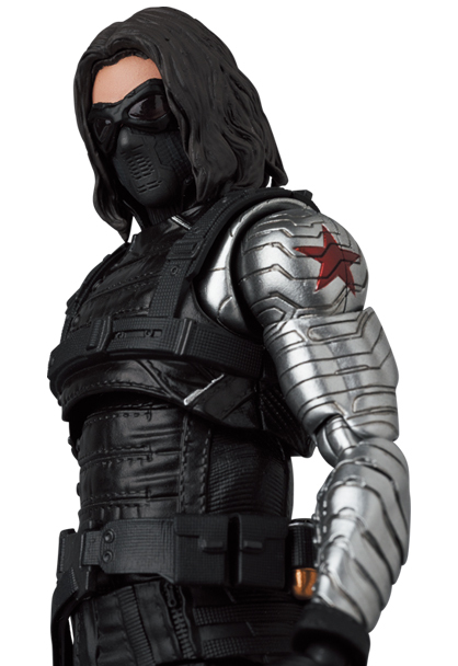 新品 MEDICOM TOY MAFEX No.203 WINTER SOLDIER マフェックス MARVEL メディコムトイ Captain America The Winter Soldier Buckyの画像2