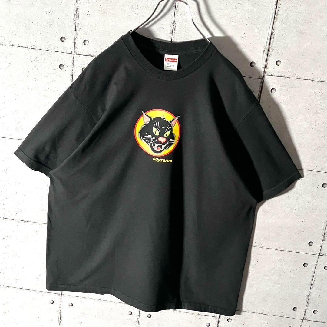 シュプリーム supreme ブラックキャット Tシャツ 20ss Black cat Tee サイズ L 黒 ブラック　6469_画像3