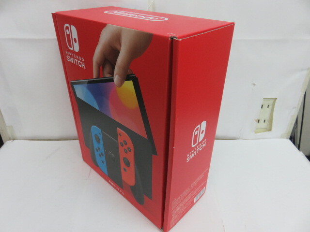 #60838 任天堂スイッチ　Nintendo Switch 有機ELモデル　ネオンブルー ネオンレッド　未使用品_画像3