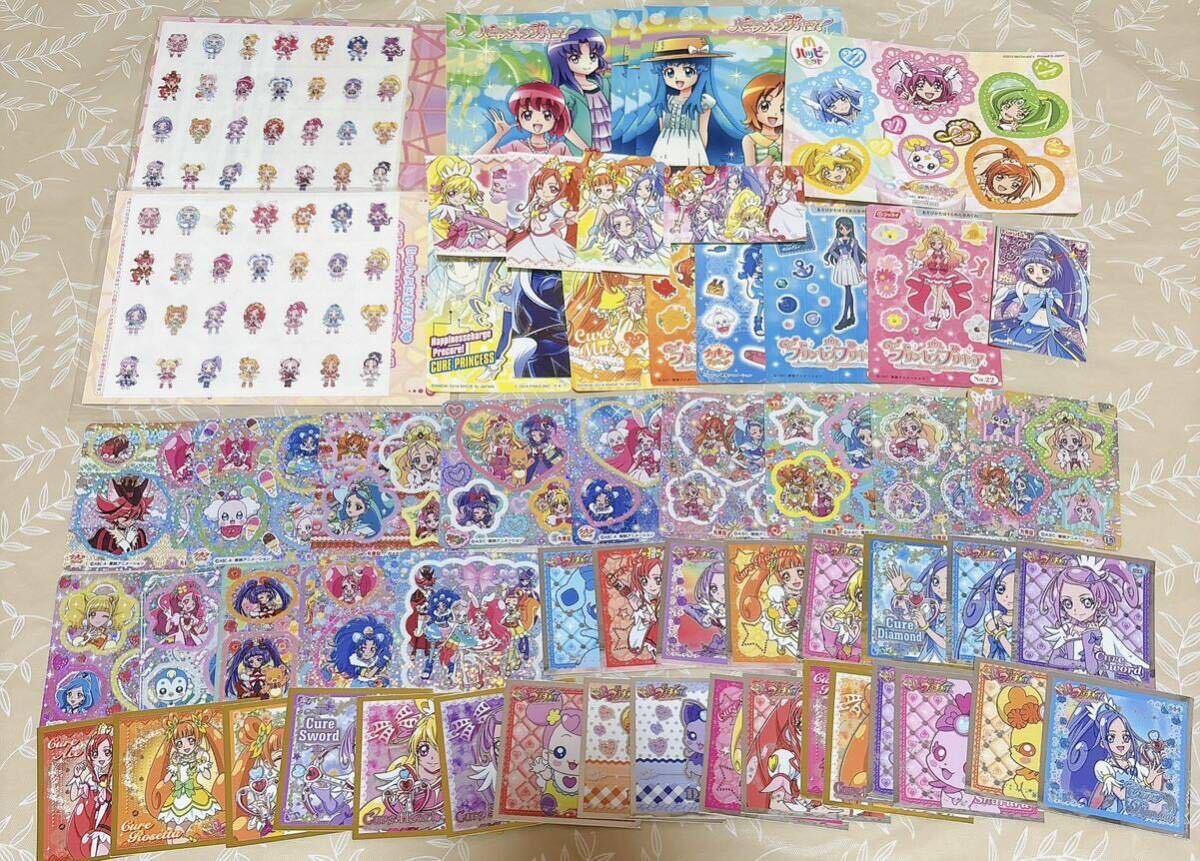 【プリキュアシリーズ】ステッカー等59枚セット ハピネスチャージプリキュア スマイルプリキュア まとめ売り の画像1