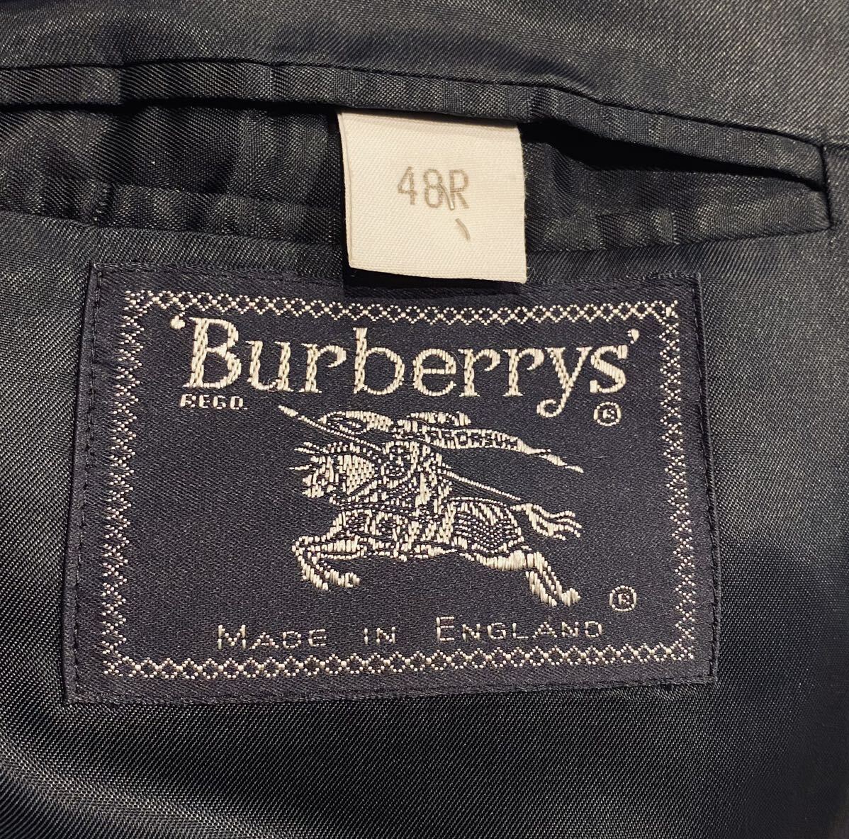 【入手困難】Burberrys テーラードジャケット 紺ブレザー 金ボタン 希少 バーバリー 英国製 ENGLAND バーバリー 紺ブレ ネイビー 極希少品