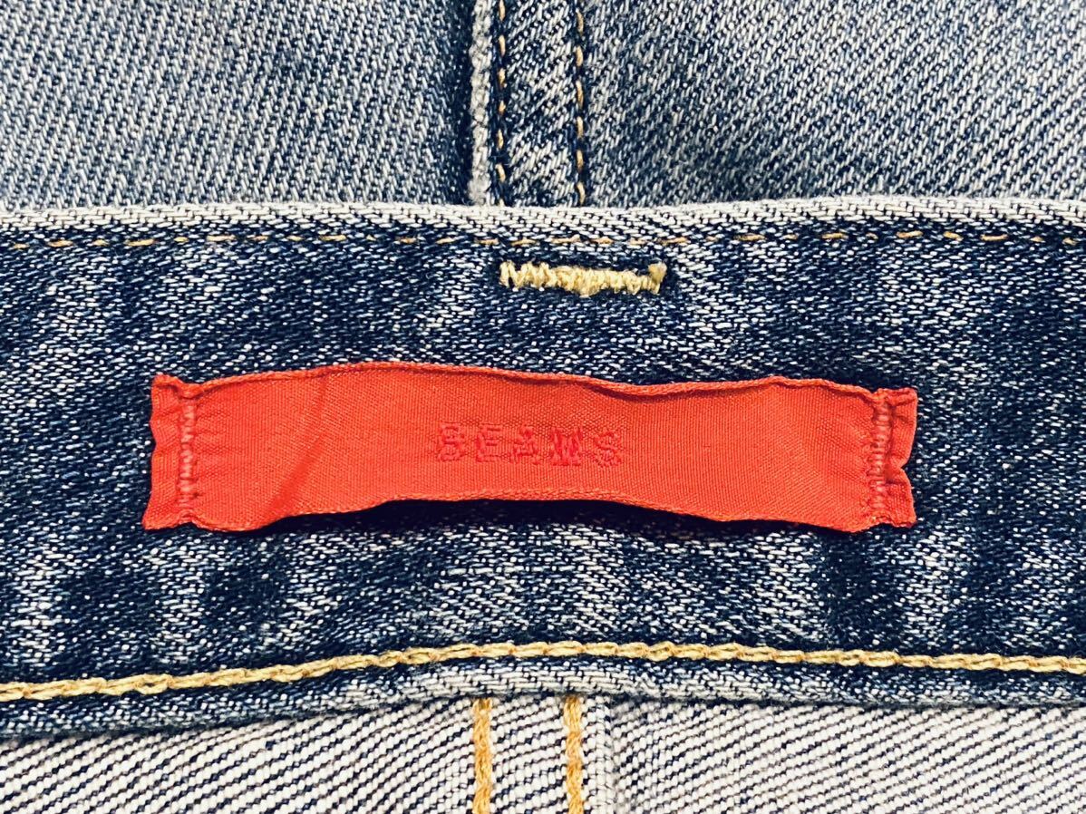 大人気】REDCARD BEAMS別注 ダメージ加工 ジーンズ 31 日本製 大人気】REDCARD BEAMS別注 ダメージ加工 ジーンズ 31 日本製