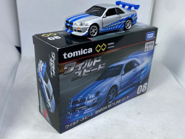 トミカ プレミアム unlimited ワイルドスピード NISSAN SKYLINE GT-R BNR34 R34 FAST&FURIOUSの画像1