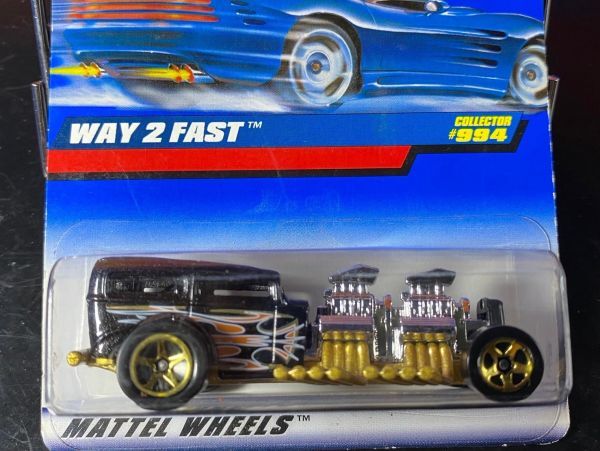 ホットウィール HOTWHEELS WAY 2 FAST 黒 USカード_画像1