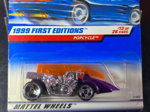 ホットウィール HOTWHEELS POPCYCLE 1999 FIRST EDITIONS ポップサイクル USカード_画像1