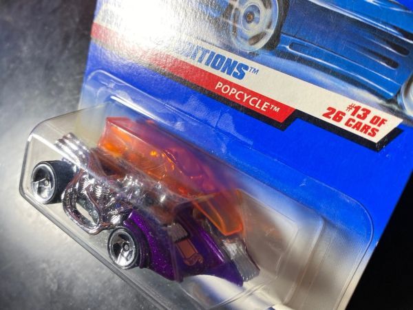 ホットウィール HOTWHEELS POPCYCLE 1999 FIRST EDITIONS ポップサイクル USカード_画像3