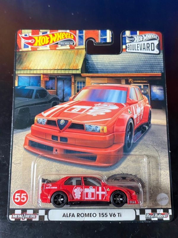 ホットウィール HOTWHEELS BOULEVARD ALFA ROMEO 155 V6 Ti アルファロメオ DTM Real Riders_画像1