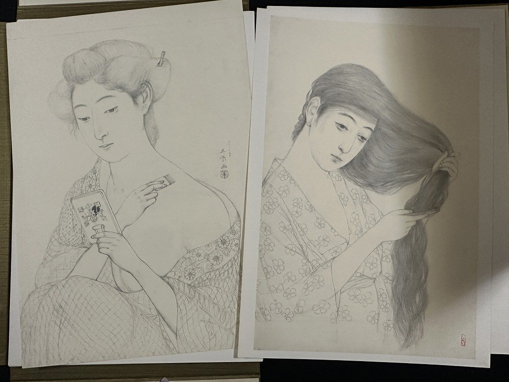 13600円 w∞12 橋口五葉美人画素描集 25葉 特製版限定150部 13600円 w∞12 橋口五葉美人画素描集 25葉 特製版限定150部