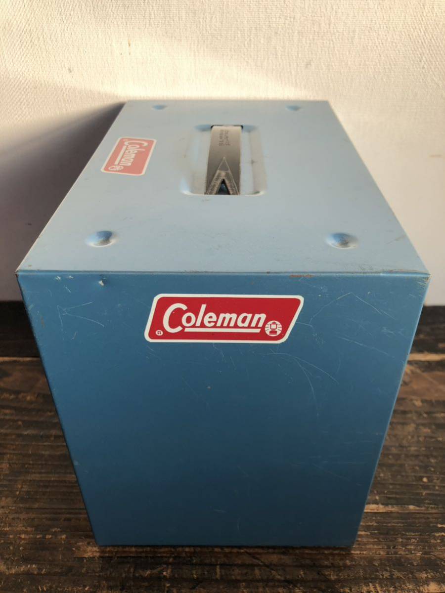 コールマン パーツ ディスプレイ メタル キャビネット 1980年代 アクロ ミルズ Coleman Akro-Mils Blue Metal Parts Cabinet 中古 USA 廃盤_画像4