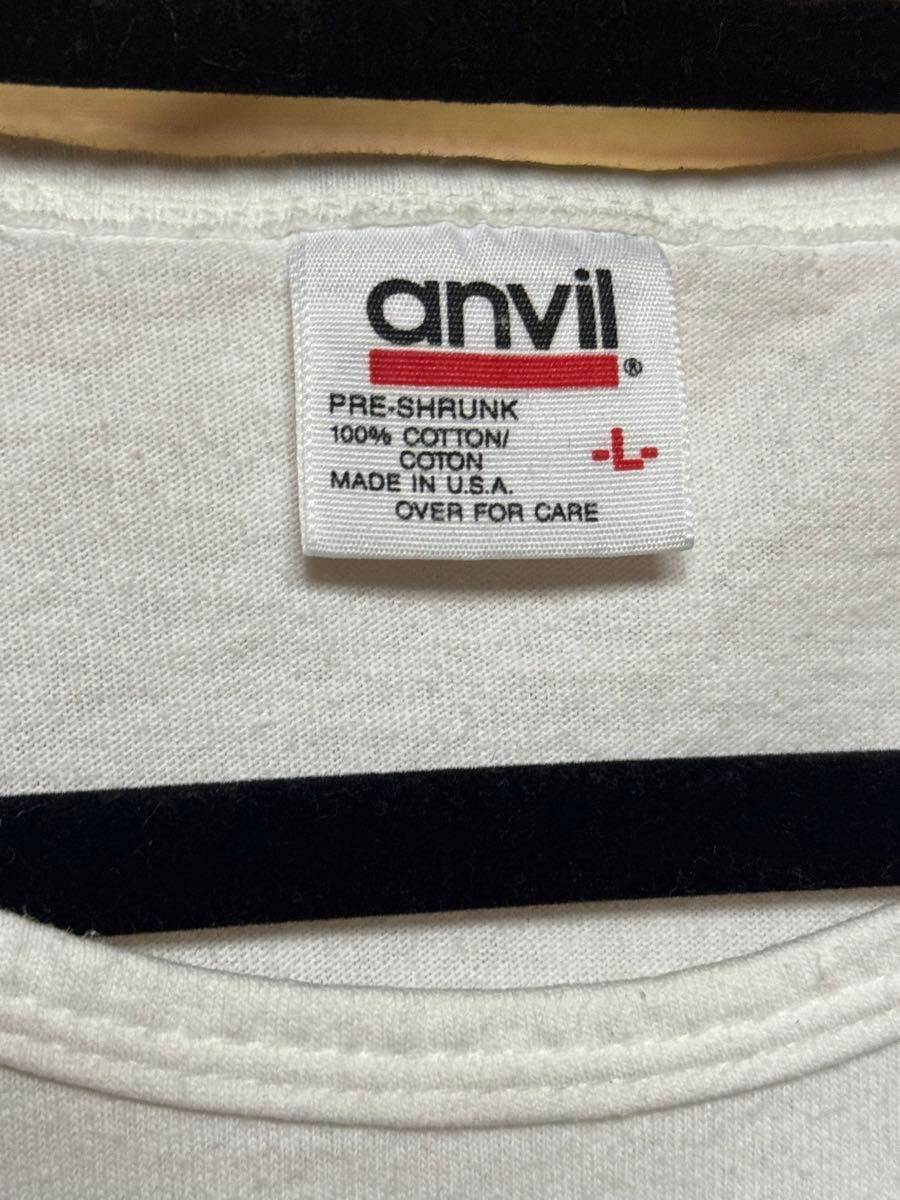 90's アニビル　anivil Tシャツ　半袖　カットソー　プリント サイズL 花柄