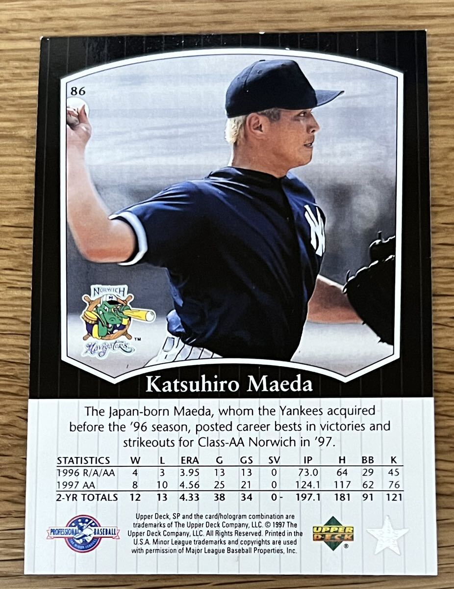 1997 Upper Deck 前田 勝宏 Katsuhiro Maeda #86 RC_画像2