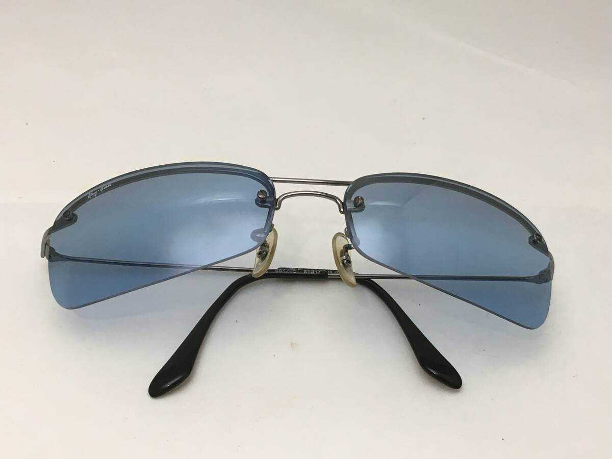 ■Ray-Ban レイバン RB3173 004/7C 61□17 サングラス ブルーの度なしレンズ メガネフレーム 眼鏡 ケース付き イタリア製■の画像6