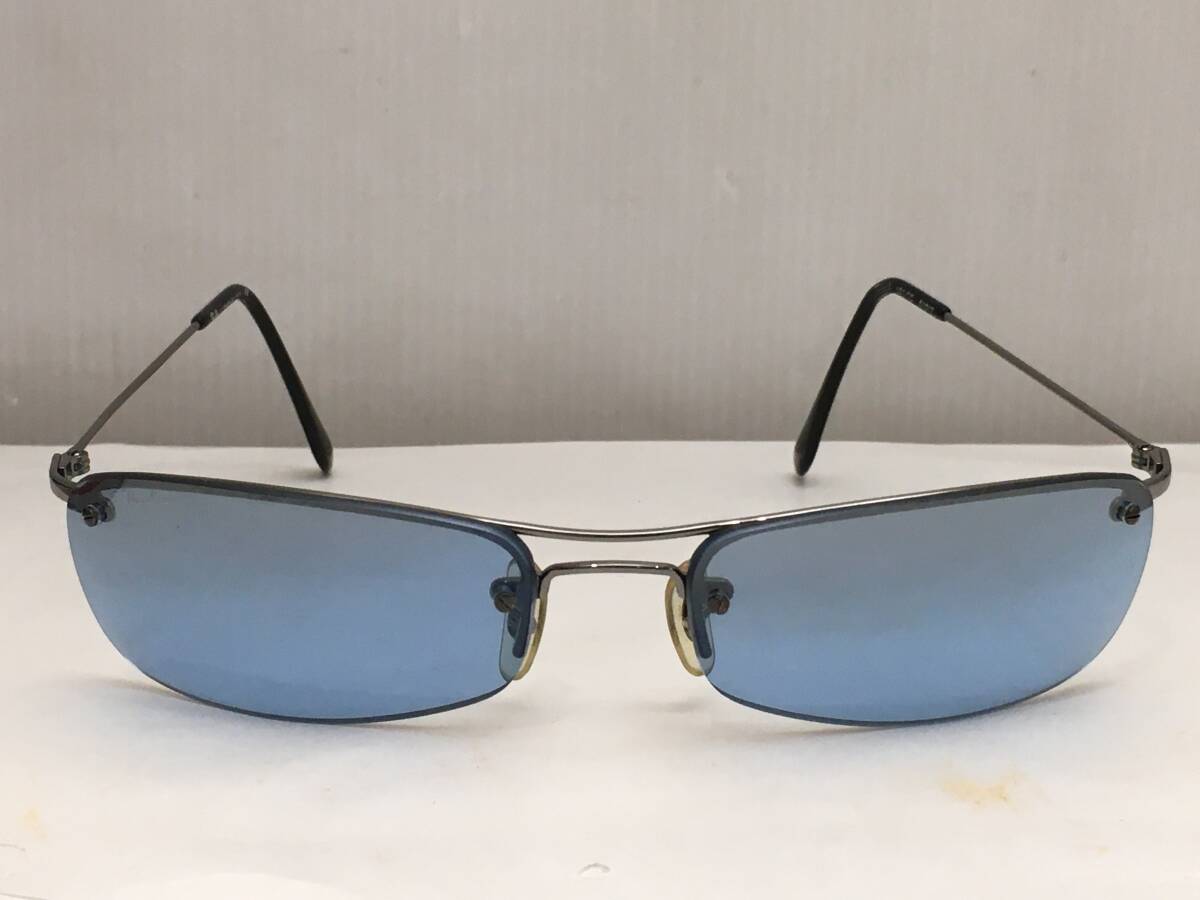 ■Ray-Ban レイバン RB3173 004/7C 61□17 サングラス ブルーの度なしレンズ メガネフレーム 眼鏡 ケース付き イタリア製■の画像2