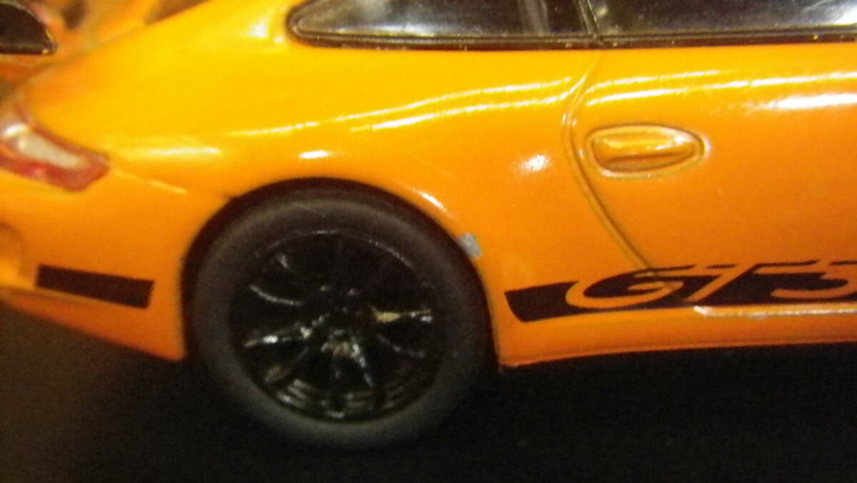 ルース品！　サークルＫ 1/64 ポルシェミニカー コレクションVer3 911 GT3 RS オレンジ_フェンダー部に小キズ有