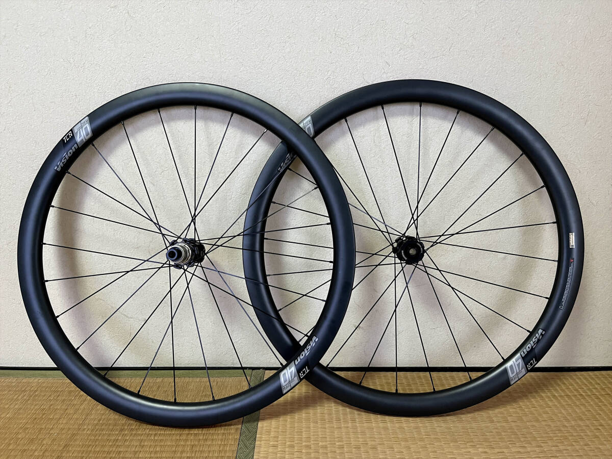 新車外し VISION ヴィジョン SC40 DB-CL TLR/クリンチャー ホイールセット SRAM XDR