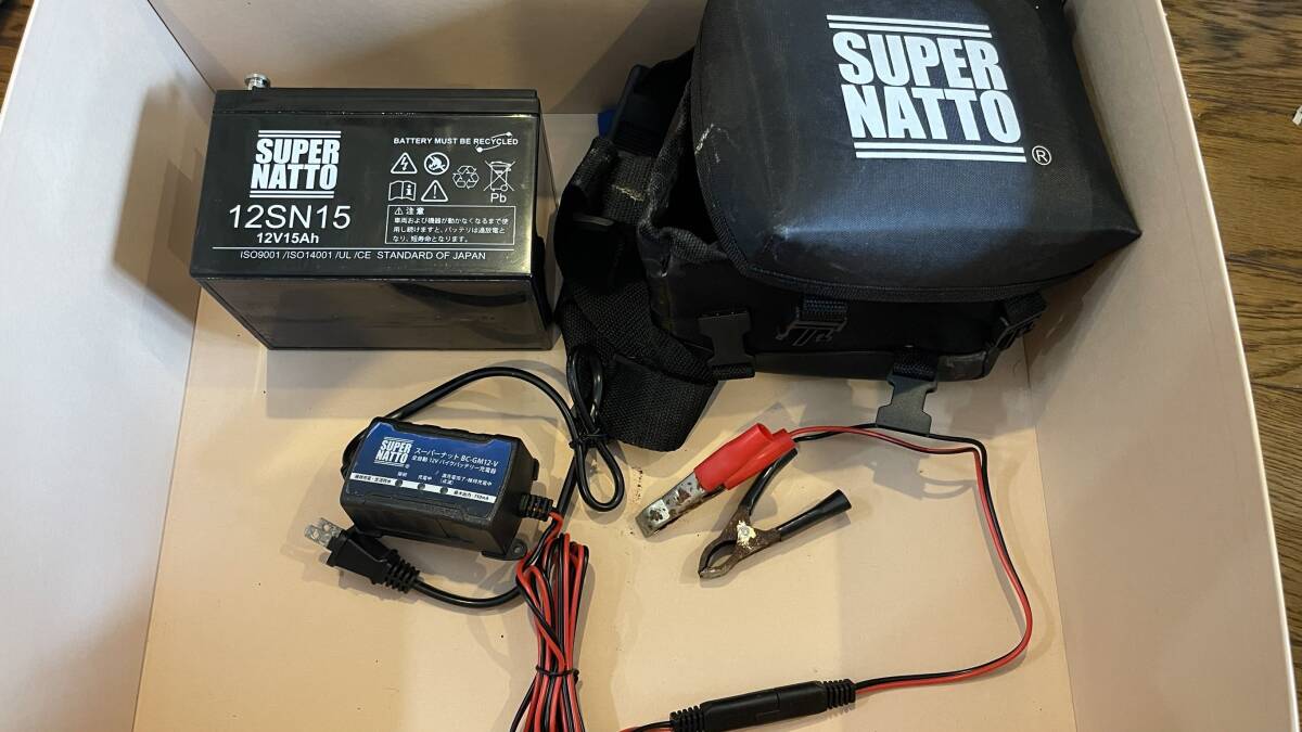12SN15 for Fishing スーパーナット電動リール用バッテリー 小型～中型電動リールに12V15Ah_画像1