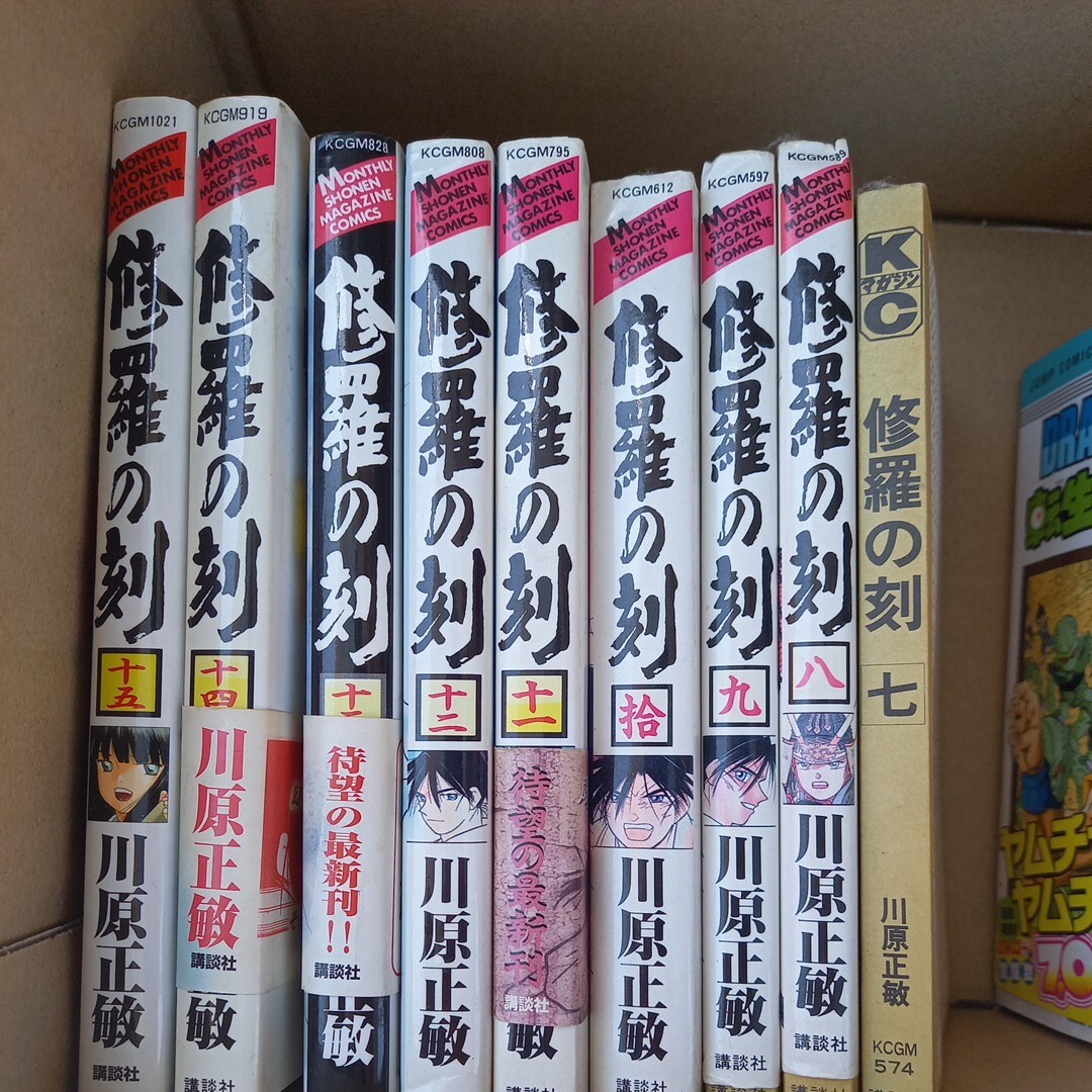 漫画　修羅の刻　7～15 エムエフゴースト　1 　2　転生したらヤムチャだった件　川原正敏　しげの秀一　まとめて　ゆうパック60_画像2