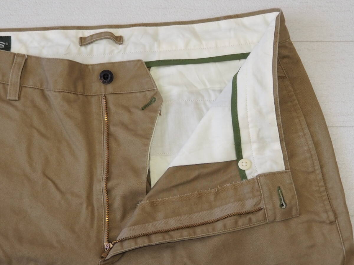 * free shipping * ORVIS Orbis USA direct import old clothes long pants tiger u The - chinos men's 36W khaki bottoms used prompt decision 