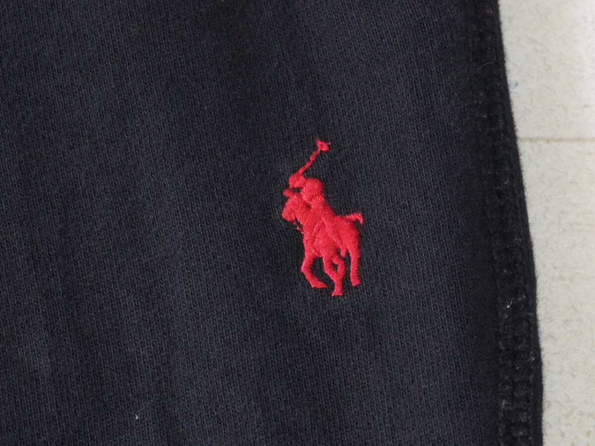 ☆送料無料☆ POLO RALPH LAUREN ポロ ラルフローレン USA直輸入 古着 ロゴ スウェットパンツ メンズ 2XLT ブラック ボトムス 中古 即決の画像4