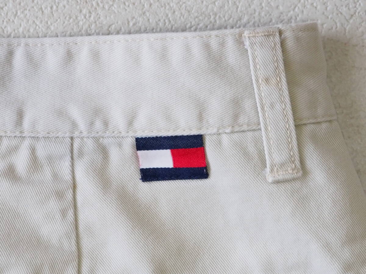 ☆送料無料☆ TOMMY HILFIGER トミーヒルフィガー USA直輸入 古着 ロングパンツ トラウザー チノパン メンズ 36 ライトベージュ 即決 中古_画像8